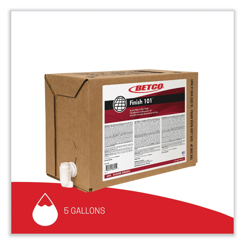 Betco® Finish 101 Floor Finish, 5 gal Bag-in-Box (BET696B500) Each