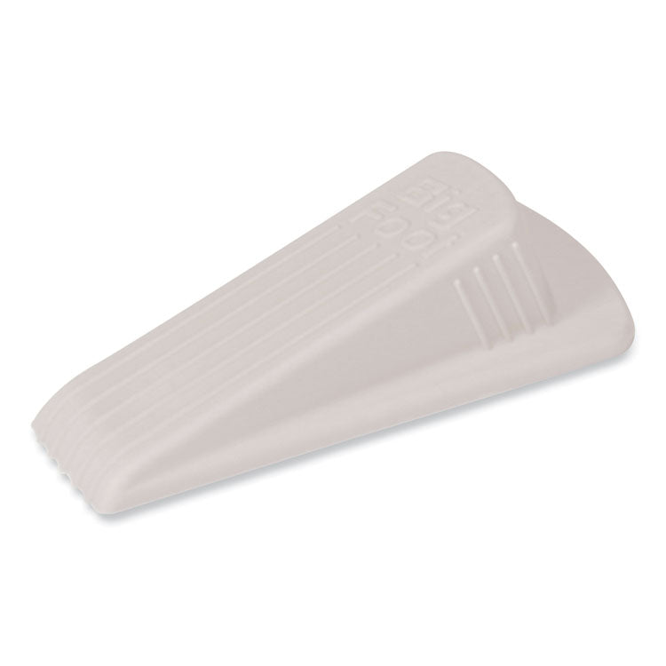 Master Caster® Big Foot Doorstop, No Slip Rubber Wedge, 2.25w x 4.75d x 1.25h, Beige, 2/Pack (MAS00975) Pack of 2