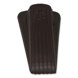 Master Caster® Big Foot Doorstop, No Slip Rubber Wedge, 2.25w x 4.75d x 1.25h, Brown, 2/Pack (MAS00971) Pack of 2
