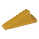 Master Caster® Giant Foot Doorstop, No-Slip Rubber Wedge, 3.5w x 6.75d x 2h, Safety Yellow (MAS00966) Each
