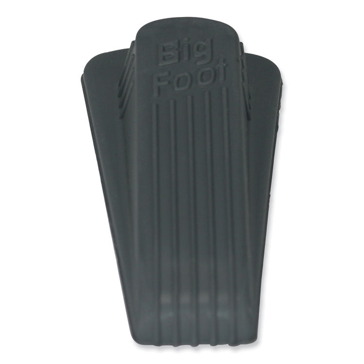 Master Caster® Big Foot Doorstop, No Slip Rubber Wedge, 2.25w x 4.75d x 1.25h, Gray, 2/Pack (MAS00972) Pack of 2