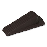 Master Caster® Big Foot Doorstop, No Slip Rubber Wedge, 2.25w x 4.75d x 1.25h, Brown, 2/Pack (MAS00971) Pack of 2