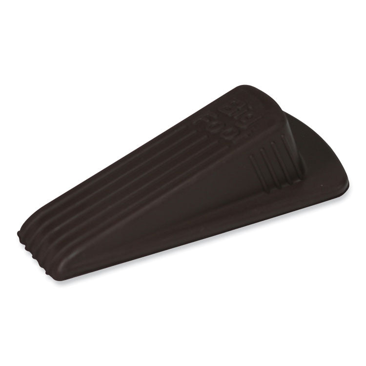 Master Caster® Big Foot Doorstop, No Slip Rubber Wedge, 2.25w x 4.75d x 1.25h, Brown, 2/Pack (MAS00971) Pack of 2