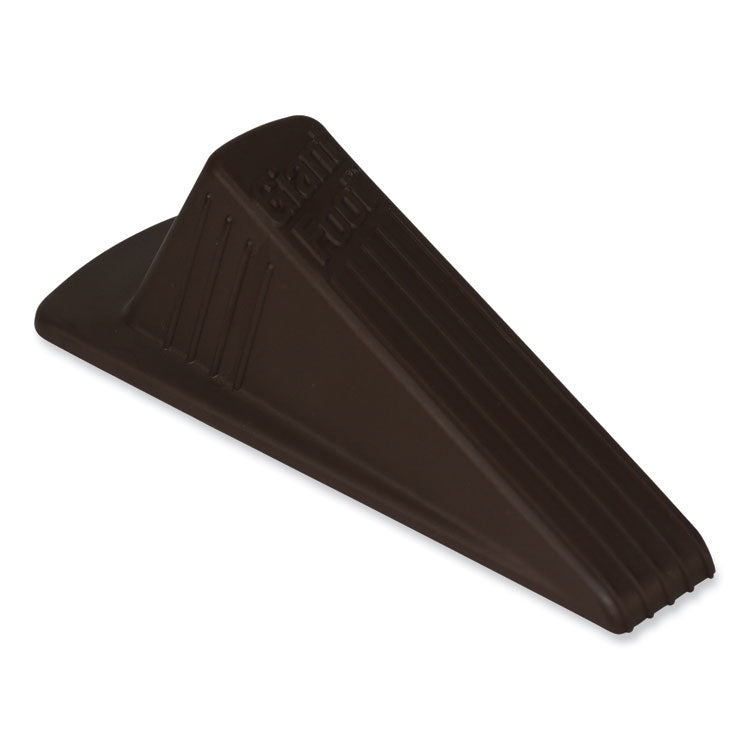 Master Caster® Giant Foot Doorstop, TPR, 3.5w x 6.75d x 2h, Brown, 12/Box (MAS00987) Pack of 2