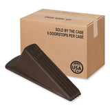 Master Caster® Giant Foot Doorstop, TPR, 3.5w x 6.75d x 2h, Brown, 12/Box (MAS00987) Pack of 2