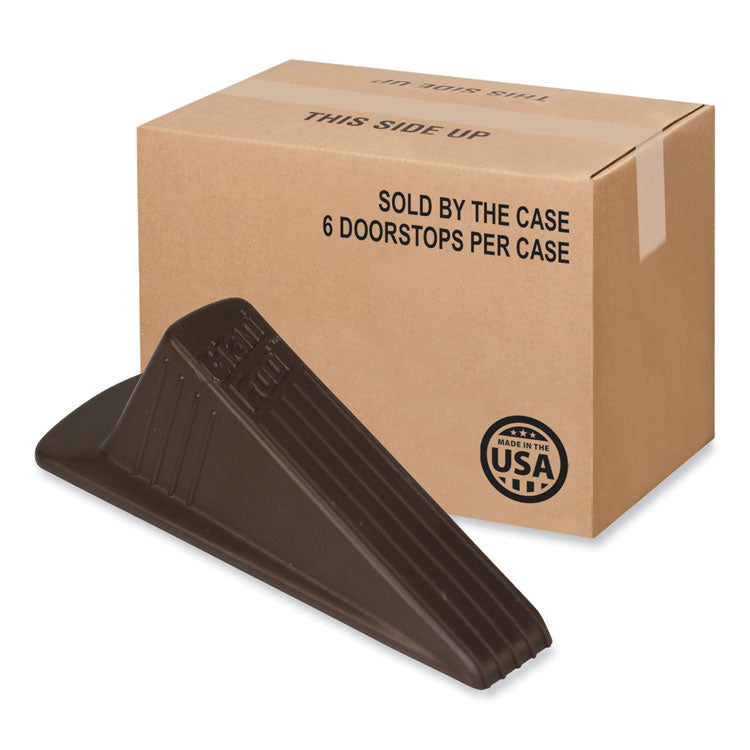 Master Caster® Giant Foot Doorstop, TPR, 3.5w x 6.75d x 2h, Brown, 12/Box (MAS00987) Pack of 2