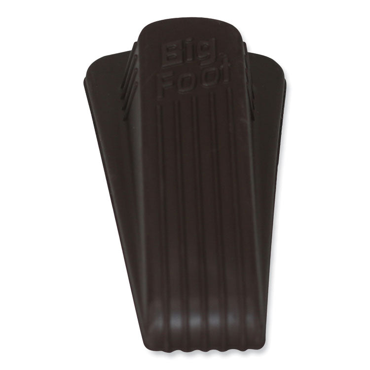Master Caster® Big Foot Doorstop, No Slip Rubber Wedge, 2.25w x 4.75d x 1.25h, Brown (MAS00920) Each