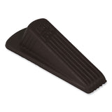 Master Caster® Big Foot Doorstop, No Slip Rubber Wedge, 2.25w x 4.75d x 1.25h, Brown (MAS00920) Each