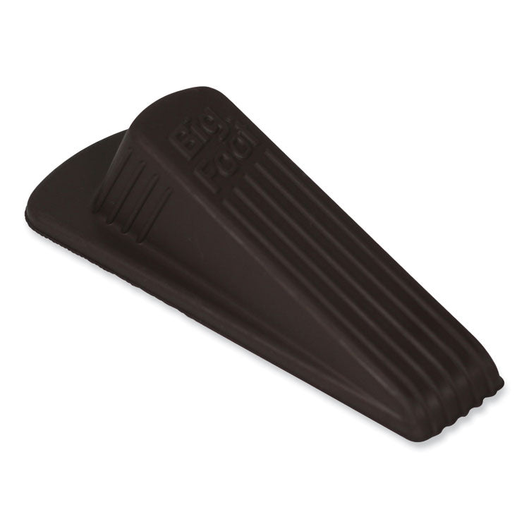 Master Caster® Big Foot Doorstop, No Slip Rubber Wedge, 2.25w x 4.75d x 1.25h, Brown (MAS00920) Each