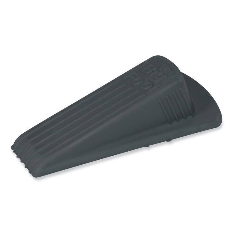Master Caster® Big Foot Doorstop, No Slip Rubber Wedge, 2.25w x 4.75d x 1.25h, Gray (MAS00941) Each