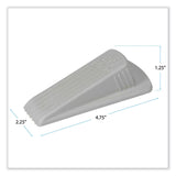 Master Caster® Big Foot Doorstop, No Slip Rubber Wedge, 2.25w x 4.75d x 1.25h, Beige, 2/Pack (MAS00975) Pack of 2