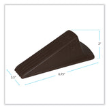Master Caster® Giant Foot Doorstop, No-Slip Rubber Wedge, 3.5w x 6.75d x 2h, Brown, 2/Pack (MAS00969) Pack of 2