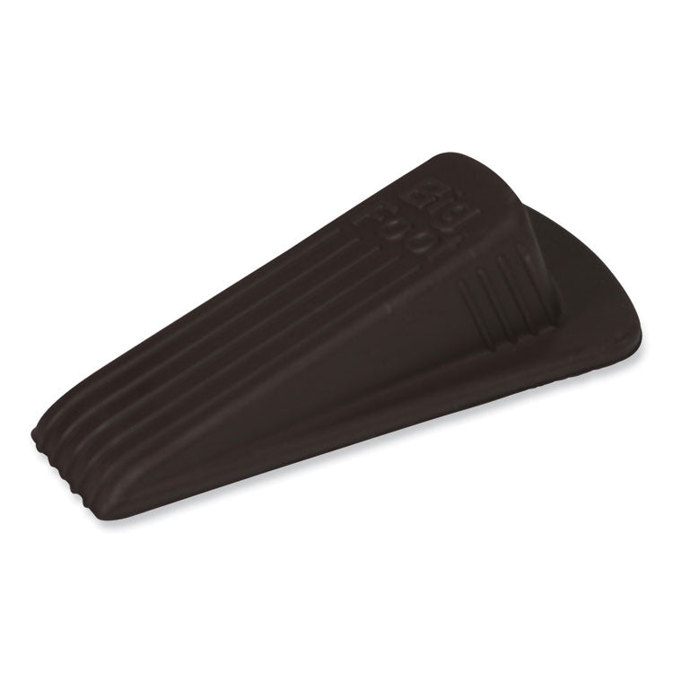 Master Caster® Big Foot Doorstop, No Slip Rubber Wedge, 2.25w x 4.75d x 1.25h, Brown (MAS00920) Each