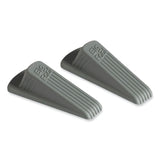 Master Caster® Big Foot Doorstop, No Slip Rubber Wedge, 2.25w x 4.75d x 1.25h, Gray, 2/Pack (MAS00972) Pack of 2