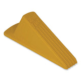 Master Caster® Giant Foot Doorstop, No-Slip Rubber Wedge, 3.5w x 6.75d x 2h, Safety Yellow (MAS00966) Each