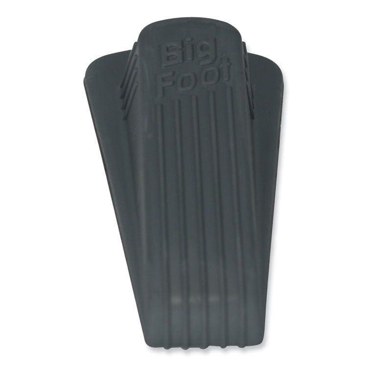 Master Caster® Big Foot Doorstop, No Slip Rubber Wedge, 2.25w x 4.75d x 1.25h, Gray (MAS00941) Each