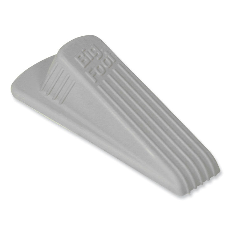 Master Caster® Big Foot Doorstop, No Slip Rubber Wedge, 2.25w x 4.75d x 1.25h, Beige, 2/Pack (MAS00975) Pack of 2