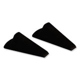 Master Caster® Giant Foot Doorstop, No-Slip Rubber Wedge, 3.5w x 6.75d x 2h, Brown, 2/Pack (MAS00969) Pack of 2