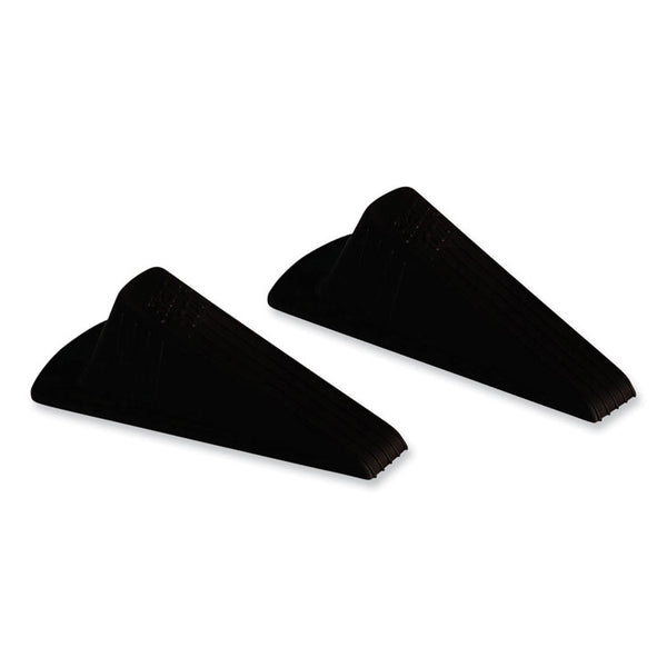 Master Caster® Giant Foot Doorstop, No-Slip Rubber Wedge, 3.5w x 6.75d x 2h, Brown, 2/Pack (MAS00969) Pack of 2
