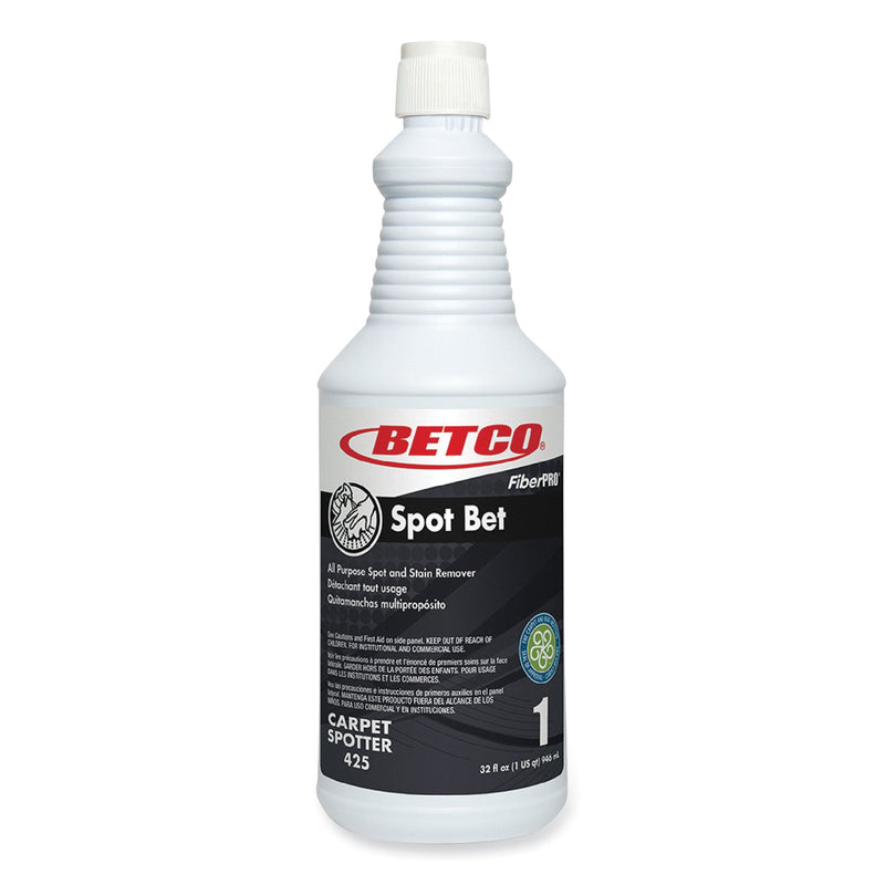 Betco® FiberPro Spot Bet Stain Remover, Country Fresh Scent, 32 oz Bottle, 12/Carton (BET4251200) Case of 12