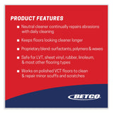 Betco® Reinforce Floor Cleaner and Protectant, Lemon Scent, 1 gal Bottle, 4/Carton (BET16830400) Case of 4