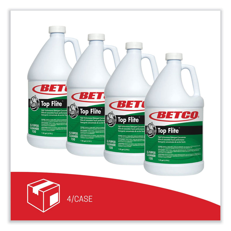 Betco® Top Flite All-Purpose Cleaner, Mint Scent, 1 gal Bottle, 4/Carton (BET1500400) Case of 4