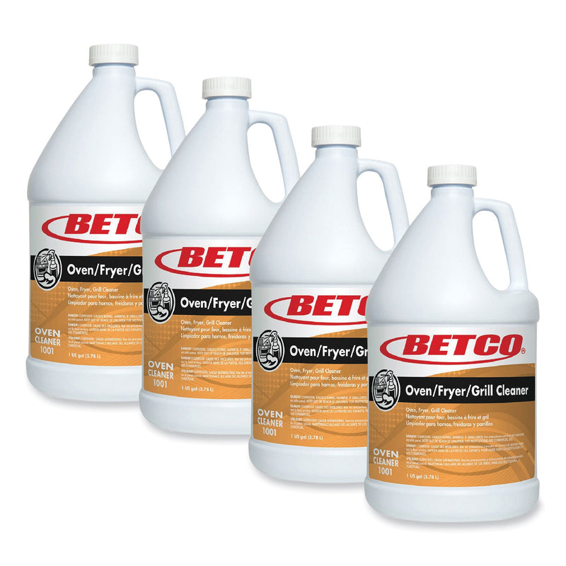 Betco® Oven Fryer Grill Cleaner, Characteristic Scent, 1 gal Bottle, 4/Carton (BET10010400) Case of 4