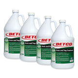 Betco® BioActive Solutions Drain and Trap Treatment, Ocean Scent, 1 gal Bottle, 4/Carton (BET26000400) Case of 4