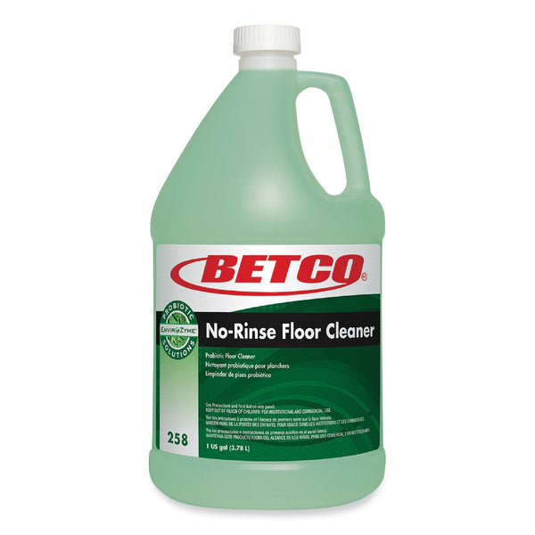 Betco® BioActive Solutions No-Rinse Floor Cleaner, Rain Fresh Scent, 1 gal Bottle, 4/Carton (BET2580400) Case of 4