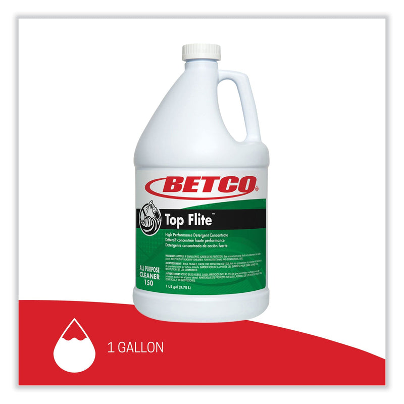 Betco® Top Flite All-Purpose Cleaner, Mint Scent, 1 gal Bottle, 4/Carton (BET1500400) Case of 4