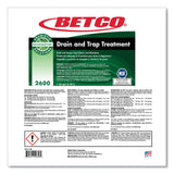 Betco® BioActive Solutions Drain and Trap Treatment, Ocean Scent, 1 gal Bottle, 4/Carton (BET26000400) Case of 4