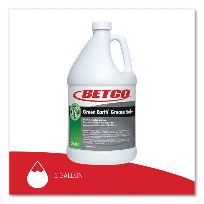 Betco® BioActive Solutions Grease Solv, Orange Scent, 1 gal Bottle, 4/Carton (BET26010400) Case of 4