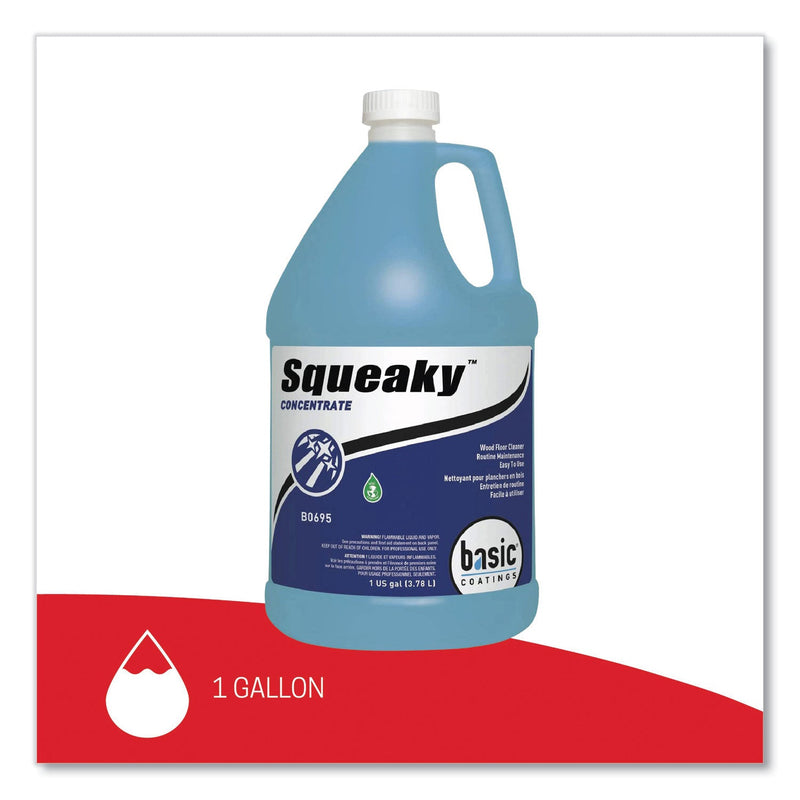 Betco® Squeaky Concentrate Floor Cleaner, Characteristic Scent, 1 gal Bottle, 4/Carton (BETB06950412) Case of 4