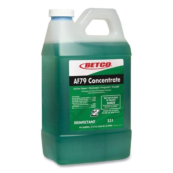 Betco® AF79 Acid-Free Bathroom Cleaner Concentrate, Ocean Breeze Scent, 2 L Bottle, 4/Carton (BET3314700) Case of 4