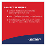 Betco® Antibacterial Foaming Skin Cleanser, Fresh, 1,000 mL Refill Bag, 6/Carton (BET7512900)