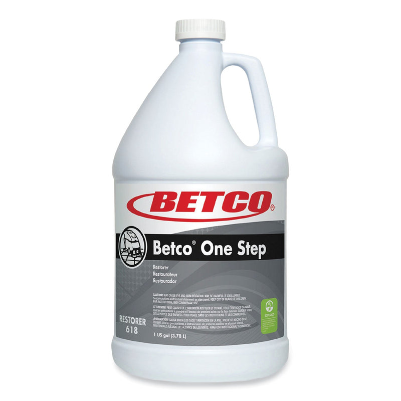 Betco® One Step Floor Restorer, Lemon Scent, 1 gal Bottle, 4/Carton (BET6180400) Case of 4