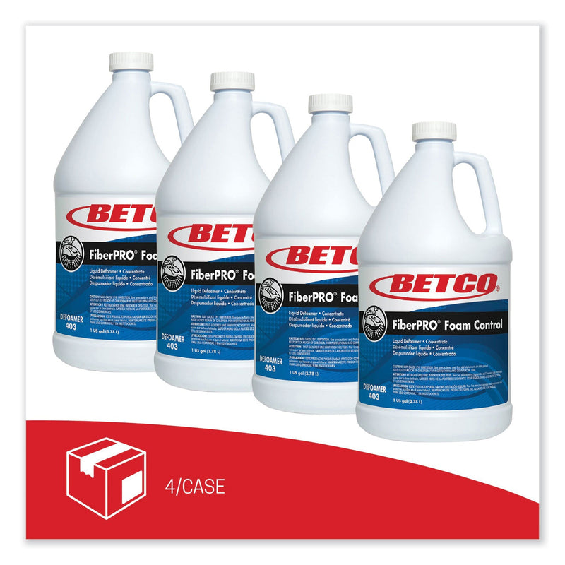 Betco® FiberPro Foam Control Liquid Defoamer, 1 gal Bottle, 4/Carton (BET4030400) Case of 4