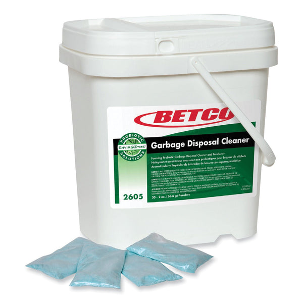 Betco® Green Earth Garbage Disposal Cleaner, Fruity Scent, 2 oz Packet, 30/Carton (BET2605P5700) Case of 30