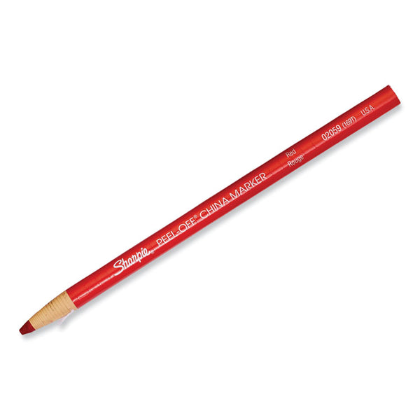 Sharpie® Peel-Off China Markers, Red, Dozen (SAN2059) 1 Dozen