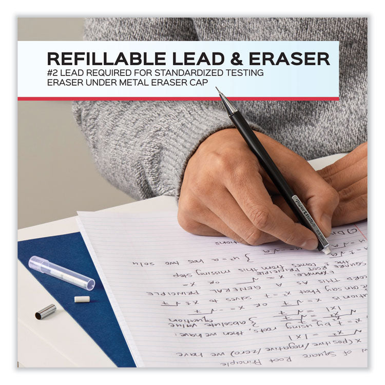 Paper Mate Mechanical Pencil, 0.5mm, 1/4"x1/4"x5-3/4" , 2/PK, Rose/Gold (PAP2128211) Pack of 2