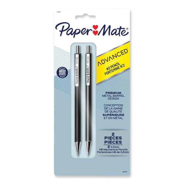 Paper Mate Mechanical Pencil, 0.5mm, 1/4"x1/4"x5-3/4" , 2/PK, Rose/Gold (PAP2128211) Pack of 2