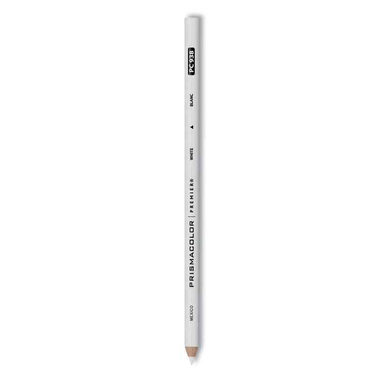 Prismacolor® Premier Colored Pencil, 3 mm, 2B, White Lead, White Barrel, Dozen (SAN3365) 1 Dozen
