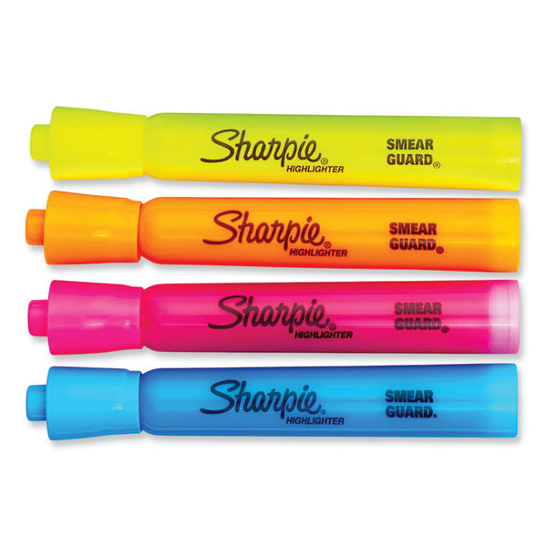 Sharpie® Tank Style Highlighters, Assorted Ink Colors, Chisel Tip, Assorted Barrel Colors, 6/Set (SAN25876PP)