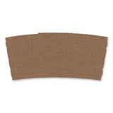 Boardwalk® Cup Sleeves, Fits 10 oz to 20 oz Hot Cups, Kraft, 1,200/Carton (BWK1020SLEEVE)