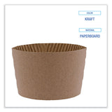 Boardwalk® Cup Sleeves, Fits 10 oz to 20 oz Hot Cups, Kraft, 1,200/Carton (BWK1020SLEEVE)