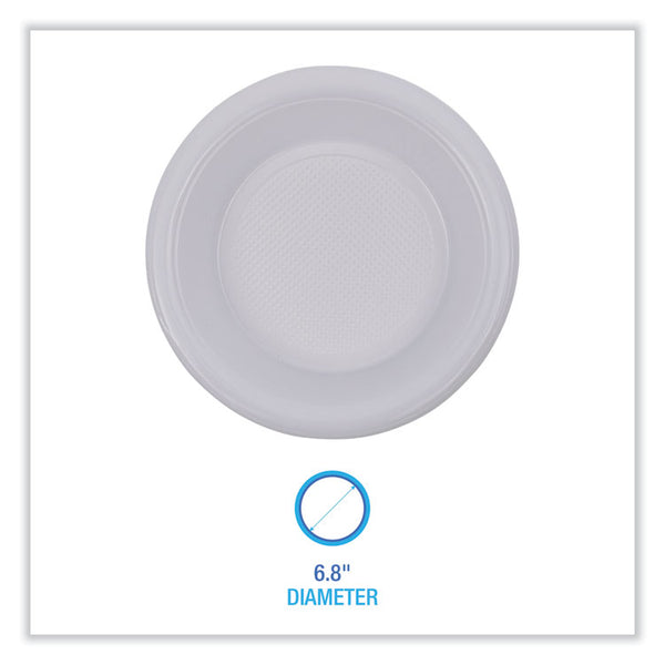 Boardwalk® Hi-Impact Plastic Dinnerware, Bowl, 10 to 12 oz, White, 1,000/Carton (BWKBOWLHIPS12WH)