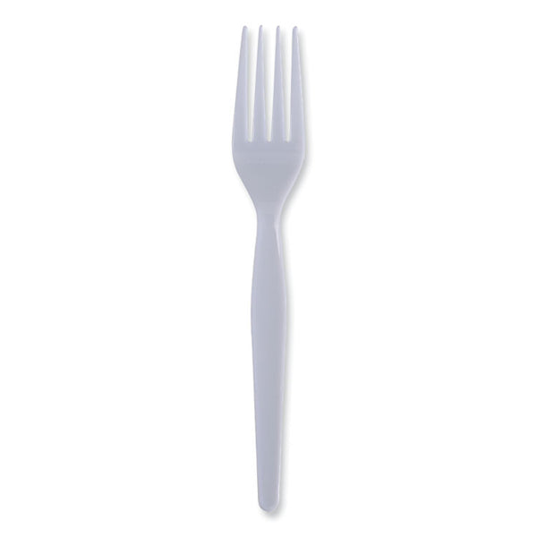 Boardwalk® Heavyweight Polystyrene Cutlery, Fork, White, 1000/Carton (BWKFORKHW) Case of 1000