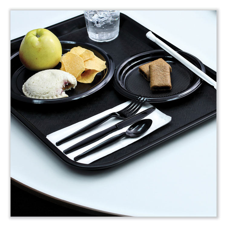 Boardwalk® Heavyweight Wrapped Polystyrene Cutlery, Fork, Black, 1,000/Carton (BWKFORKHWPSBIW) Case of 1000