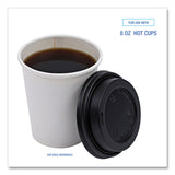 Boardwalk® Hot Cup Lids, Fits 8 oz Hot Cups, Black, 1,000/Carton (BWKHOTBL8) Case of 1000