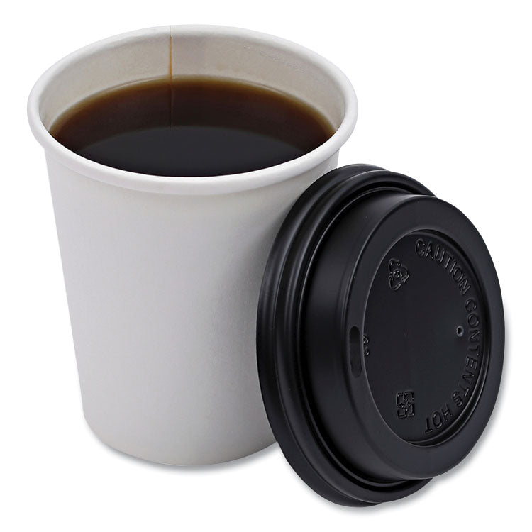 Boardwalk® Hot Cup Lids, Fits 8 oz Hot Cups, Black, 1,000/Carton (BWKHOTBL8) Case of 1000